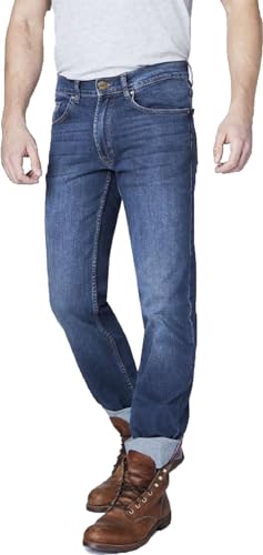Oklahoma Jeans Herren R140 Straight Jeans, Blau (Mid Stone 001), W34/L34