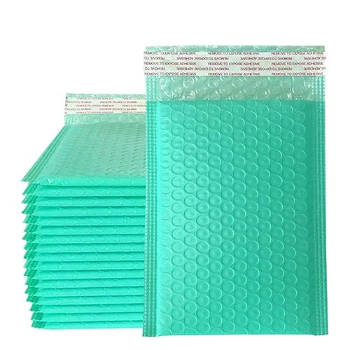 100 Stück Blasenpuffer, Absturzsicherung, Ballon, wasserdicht, schwarz, Verpackungsbeutel, Kurier-Paket, Umschlag, Versand, 13 x 15 cm, Blau