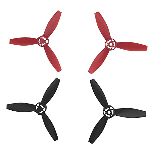 Zubehör für Drohnen Hochwertige Kohlefaser-Propeller-Propeller-Schutzschutzschutzbehörden Zubehör for Papagei Bebop 2 Drohne (Color : 2pcs red 2pcs black)