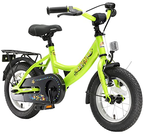 BIKESTAR Kinderfahrrad für Mädchen und Jungen ab 3-4 Jahre | 12 Zoll Kinderrad Classic | Fahrrad für Kinder Blau & Grün | Risikofrei Testen