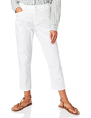 BRAX Damen Style Mary S Ultralight Cotton Five Pocket Verkürzt Hose, White, W27/L30(Herstellergröße: 36K)