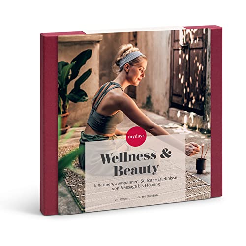 mydays Geschenkbox Wellness & Beauty, ca. 28 Erlebnisse an 180 Standorten, Erlebnis-Gutschein für 1 Person