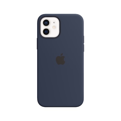 Apple Silikon Case mit MagSafe für iPhone 12/12 Pro deep navy