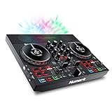 Numark Party Mix Live – DJ Controller Set mit eingebauten Lautsprechern, Lichtshow & Mixer für Serato DJ Lite und Algoriddim djay Pro AI