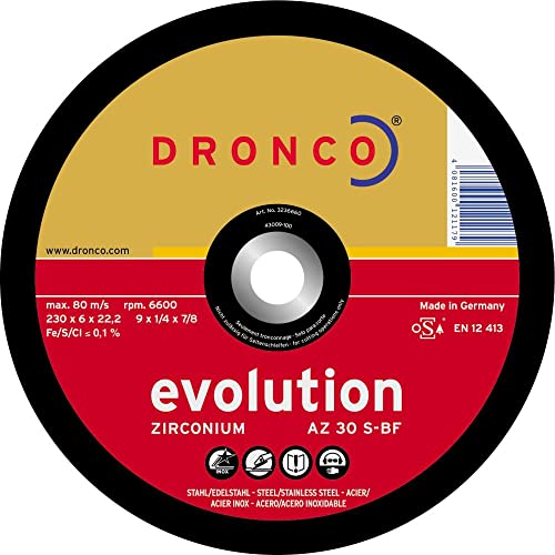 Dronco az30s - 230-disco Evolution Metall 230 x 6 (Pack 10 Stück)