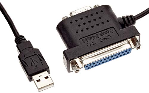PremiumCord USB zu seriellem und parallelem Kabel, Serielle Hochgeschwindigkeitsübertragung bis zu 230400 bit/s, Parallele Übertragungsgeschwindigkeit bis zu 1,5 MB/s
