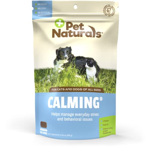 Pet Naturals® of Vermont – Beruhigendes Nahrungsergänzungsmittel für Hunde und Katzen, 160 Bissgrößen