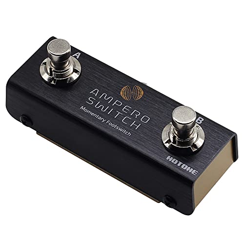 HOTONE Dual Footswitch Pedal Momentary 2-Way Pedal Fußschalter Regler Ampero Switch 6,35 mm