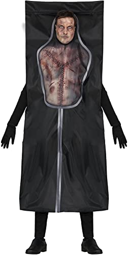 FIESTAS GUIRCA Leiche im Leichensack Kostüm – Toter in der Leichenhalle Kostüm Halloween Herren Größe 52-54 L