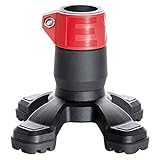 4-Punkt Gummikapsel SAFETY FOOT in rot mit Stahleinlage für Rohrdurchmesse 19-20mm