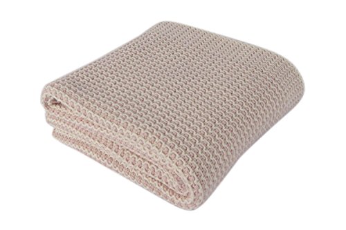 Plaid und Decken by Homemania bb15006 Decke, 100% Baumwolle, Rose, Einzelbett, 90 x 90 x 0.1 cm