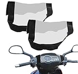 2PCS Mobility Scooter Control Panel Cover Waterproof Panel Cover Control Tiller Covers Protection Fitted Universal Mobility Scooter Zubehör, schwarz
