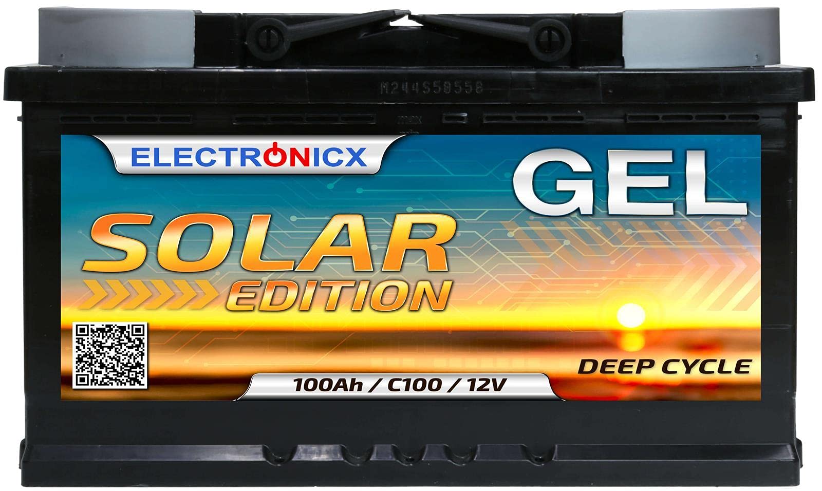 Gel Batterie 12V 100Ah Solar Edition Solarbatterien GEL-Technologie 12V Akku Solar, Solarbatterie Bootsbatterie Battery Wohnmobile, Wohnwagen 100 Ah.