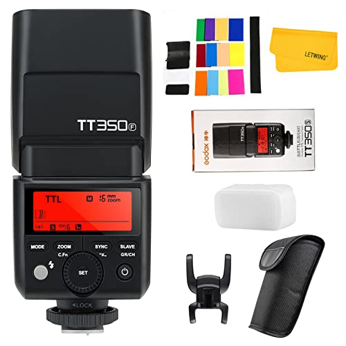 Godox TT350F 2,4 G HSS 1/8000s Flash TTL GN36 Kamera Speedlite für Fuji X-Pro2 X-T2 X-Tl X-T10 X-El X-A3 X100F ect. Digital Kamera