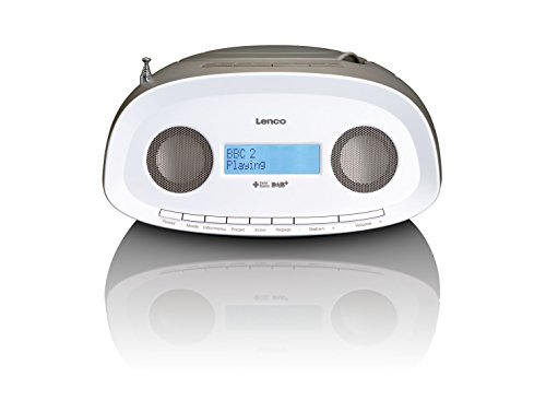 Lenco SCD-69 DAB+, FM boombox with CD, MP3, USB - Taupe