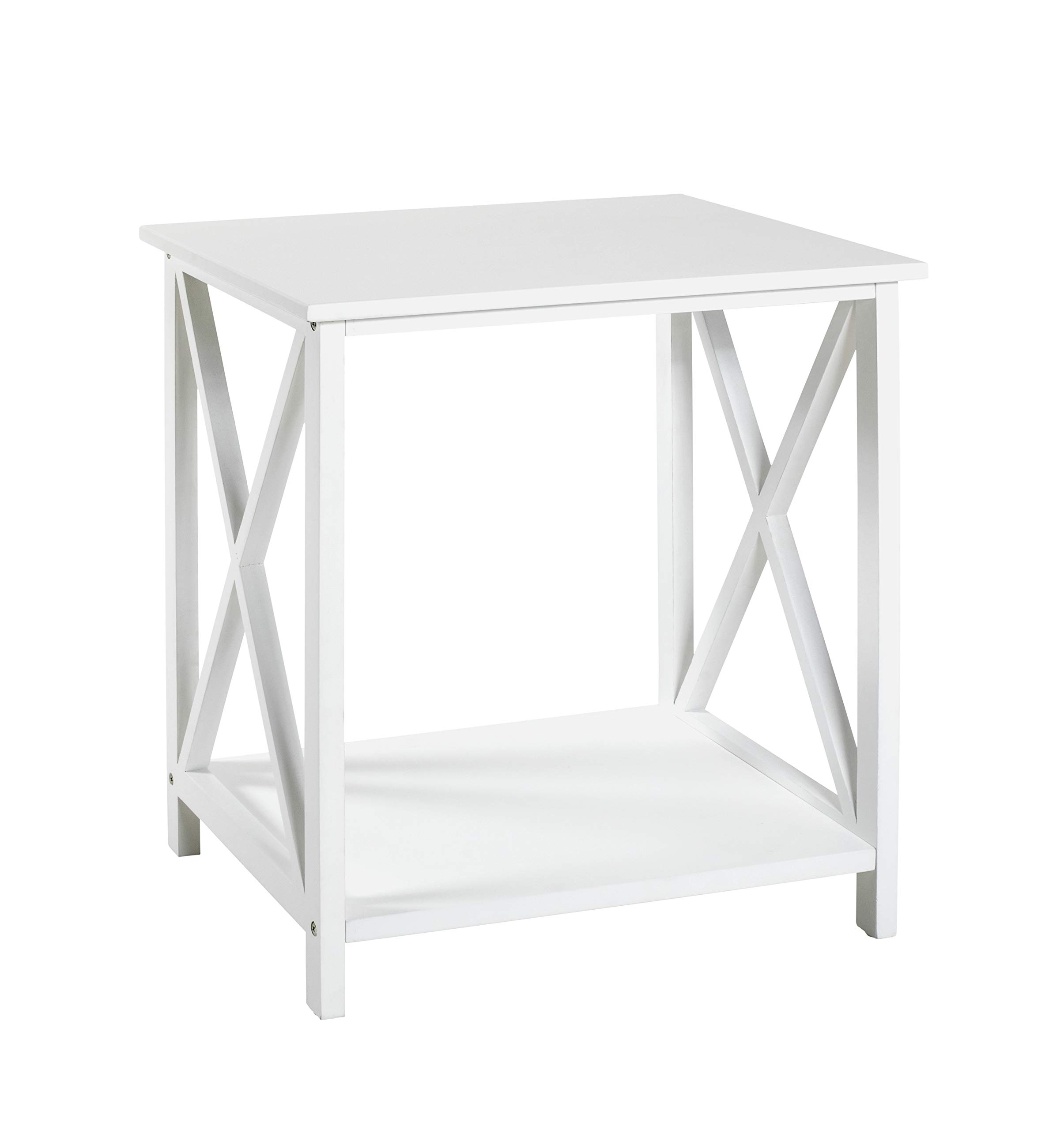 HAKU Möbel Beistelltisch, MDF, weiß, B 40 x T 40 x H 45 cm