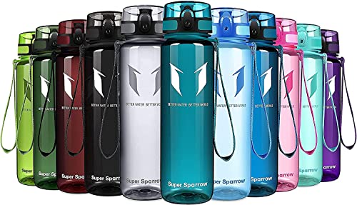 Super Sparrow Trinkflasche - Tritan Wasserflasche - 750ml - BPA-frei - Ideale Sportflasche - Sport, Wasser, Fahrrad, Fitness, Uni, Outdoor - Leicht, Nachhaltig