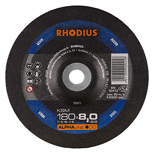 Rhodius KSM Schruppscheiben 180 x 8,0 mm für Stahl 10 Stück