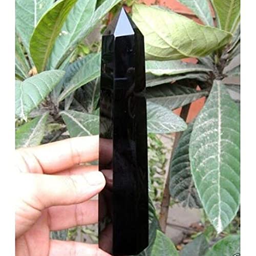 BAWHO Natürlicher Obsidian Zauberstab Crystal Crystal Stone QINTINYIN