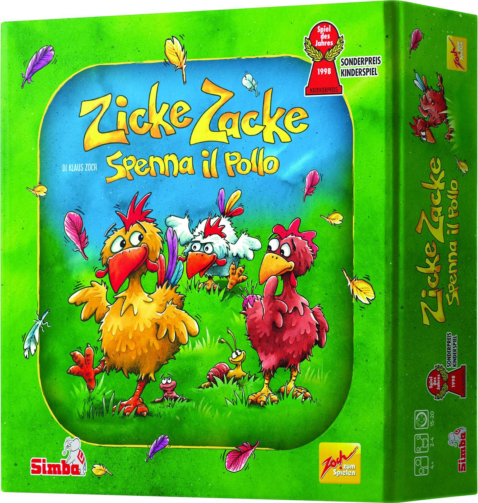 Zoch 601121800009, Spike Zicke Zacke Spenna das Huhn, Mehrfarbig