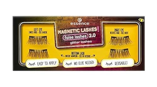 Essence Magnetic Lashes! false lashes 2.0 glitter lashes Nr. 01 my lashes are my super power = 1 Set