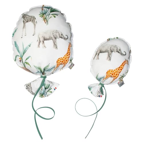 Sevira Kids - Dekorativer Wandballon aus Baumwollsatin, Safari Made in France