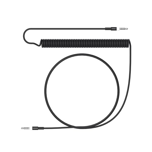 Teenage Engineering Schlankes 4-poliges Audio-Curly-Kabel (Curly Black, 1200 mm)