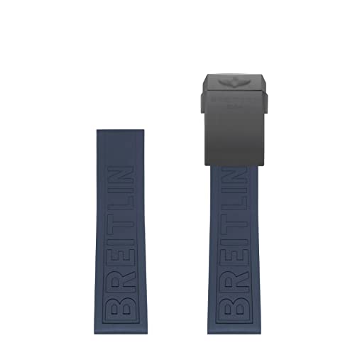 FXJHZH Gummiarmband für Breitling-Uhrenarmbänder 22 mm 24 mm für Avenger NAVITIMER World Gummi-wasserdichtes weiches Uhrenarmband mit Schnalle
