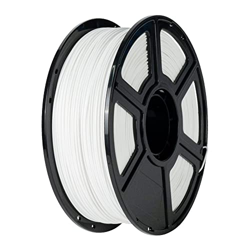FLASHFORGE ABS PRO 3D-Drucker-Filament, Robuste und Hitzebeständige Filamente, 1kg Spule (2.2lbs), Maßgenauigkeit +/- 0,02 mm, Starke und Langlebige ABS-Verbrauchsmaterialien (Weiß)