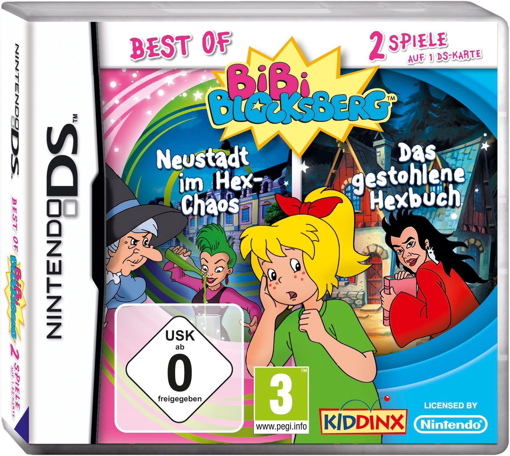 Best of Bibi Blocksberg (Neustadt im Hex - Chaos/ Das gestohlene Hexbuch) - [Nintendo DS]