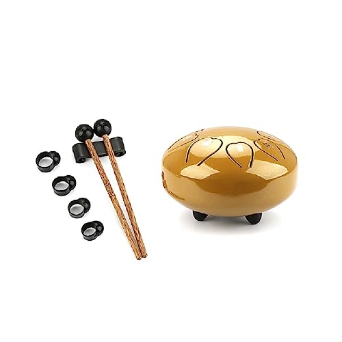 Stahl Zunge Trommel 6 Zoll 8 Ton Key-Lotus Leere Lotus Trommel Musikinstrument Zubehör Mit Trommel Schlägel Tragetasche Hand Pan Drum