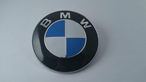 BMW Blau-weißes Emblem, 82 mm, 8,2 cm, für Motorhaube, Emblem, selbstklebend.