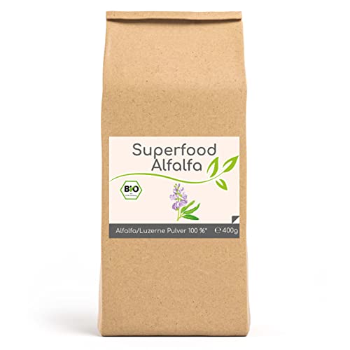 Cellavita Superfood Alfalfa | bio & vegan | Hergestellt in Deutschland | (400g im Beutel)