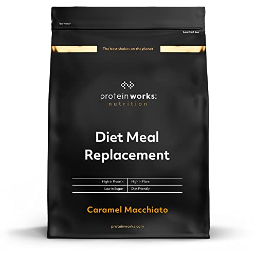 Diet Meal Replacement | Mahlzeitersatz Shake | Nährstoffreich | Vitamine & Mineralstoffe | THE PROTEIN WORKS | Karamell Macchiato | 1kg