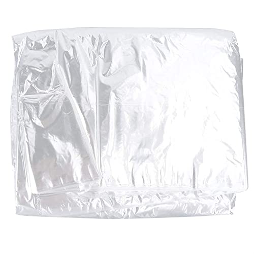 HERCHR 50 Stück Kleidersäcke mit Aufhängeloch Transparent Staubdicht Mottenfest für die Aufbewahrung von Kleidung im Schrank und Einweg-Säcke für die chemische Reinigung,3 Größen(60 * 100)