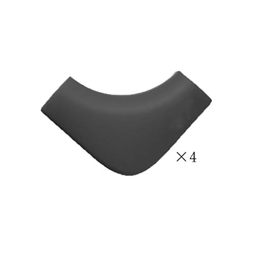 AnSafe Tischkantenschutz, for Möbelkanten Kindersicherungsecke Silikon Weiches Material (6 Farben Optional) (Color : Black)