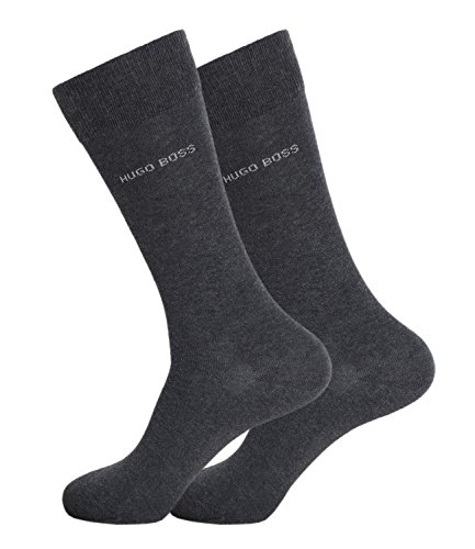 BOSS Herren Rs Uni Cc Socken, Schwarz (Charcoal 012), 47W / 50L (2er Pack)
