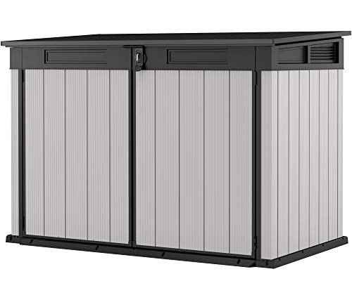 Ondis24 Keter Kissenbox Premier Box, Sitztruhe, Gartenbox, Outdoor Auflagenbox, Kissentruhe Garten, Sitzbank, regensicher (2020 Liter)