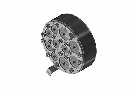 Gummi-Press-Dichtung variabel Außendurchmesser 150 mm/Tiefe 40 mm für Hauseinführung von Kabel und Rohre 4x 4 mm bis 32 mm + 6x 4 mm bis 20 mm