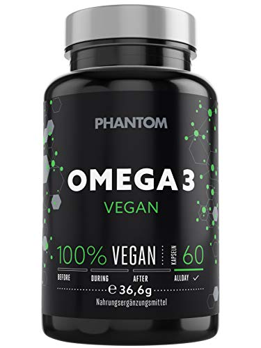 Phantom Supplements Omega 3 I Kapseln I Immun-Booster I Vegan
