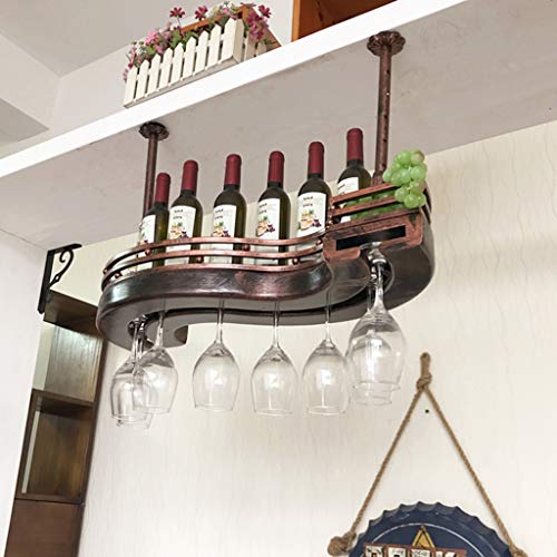 EESHHA Weinregal Decken-Weinregale, verstellbare Metall-Deckenbar, Weinglashalter, Küche, Wohnzimmer, Ausstellungsständer