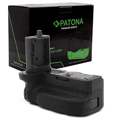 PATONA 1477 Batteriegriff - Ersatz für Sony VG-C4EM Hochformatgriff - mit IR- Fernauslöser - (Batteriefach für 2X Akku NP-FZ100) zu Alpha A9 II und Alpha A7R IV