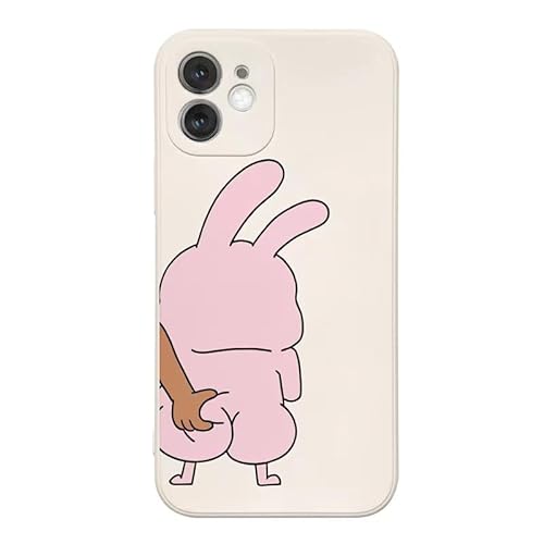 Gyios handyhülle iPhone 11 Lustige Tierische Schweinehasenpaare Telefonhülle Für Phone 15 13 11 12 Pro Max Plus Niedliche Panda Soft Cover-für Phone 13 Pro-g