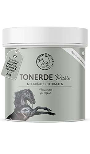 Annimally Tonerde Pferd 2kg - Tonerdepaste für Pferde mit wertvollen Kräuterextrakten zur Entspannung & Beruhigung der Muskeln