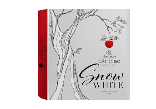alessandro Striplac Peel or Soak - Adventskalender - Snow White - VEGAN - LED-Nagellack - Für perfekte Nägel in 15 Minuten