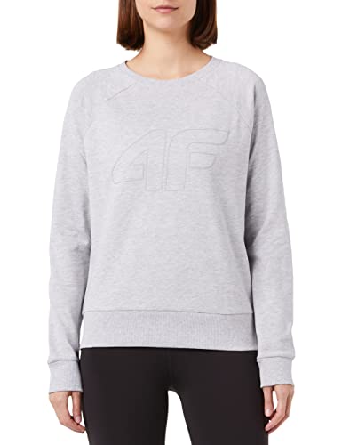 4F Damen H4Z22-BLD350 Sweatshirt, Cold Light Grey Melange, M