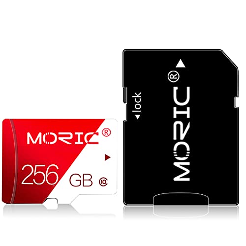 Micro-SD-Karte, 256 GB, High Speed, Klasse 10, mit kostenlosem SD-Adapter, für Android-Smartphones, Tablets und andere kompatible Geräte