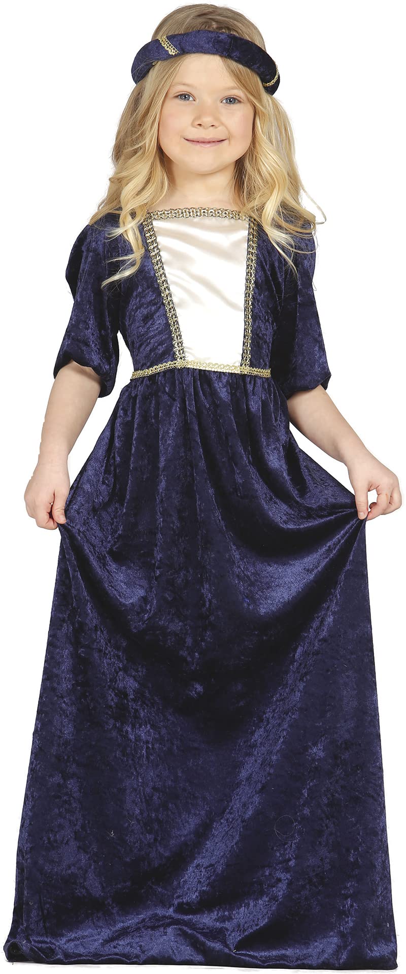 GUIRCA – Kostüm Dame mittelalterlichen, Gr. 7 – 9 Jahre (85598.0)