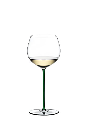 Riedel Fatto A Mano Old World Weinglas im Eichenfass gereifter Chardonnay (Oaked Chardonnay) grün