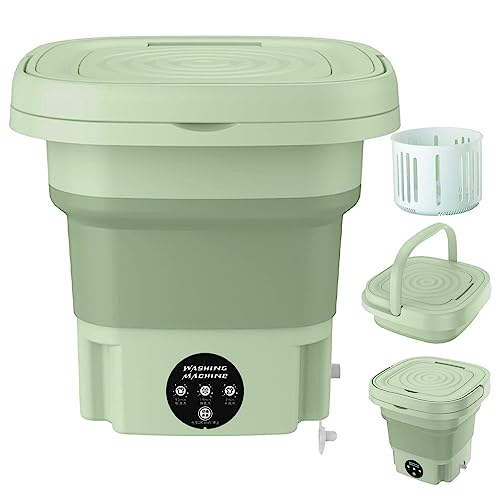 8L Portable Washing Machine | Foldable Mini Washing Machine | Mini Washing Machine Half Automatic Small Washer | with 3 Modes Deep Cleaning for Underwear | Baby Clothes, or Small Items